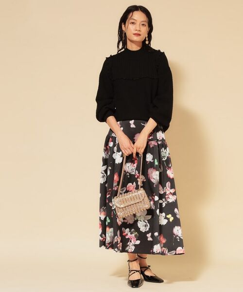 SunaUna / スーナウーナ ニット・セーター | 【COLLECTION LINE】編変化シフォンニット | 詳細8