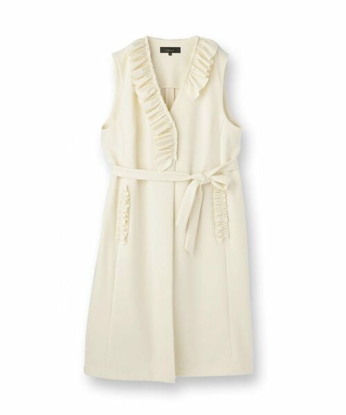 SunaUna / スーナウーナ ベスト | 【COLLECTION LINE】フリルスリーブレスジレ | 詳細1