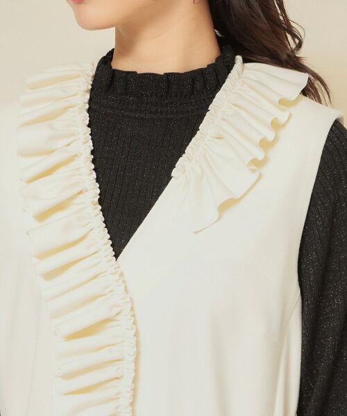 SunaUna / スーナウーナ ベスト | 【COLLECTION LINE】フリルスリーブレスジレ | 詳細13