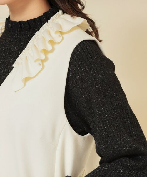 SunaUna / スーナウーナ ベスト | 【COLLECTION LINE】フリルスリーブレスジレ | 詳細14