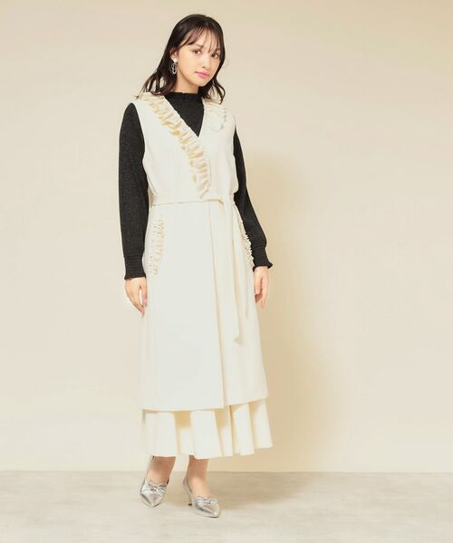 SunaUna / スーナウーナ ベスト | 【COLLECTION LINE】フリルスリーブレスジレ | 詳細2