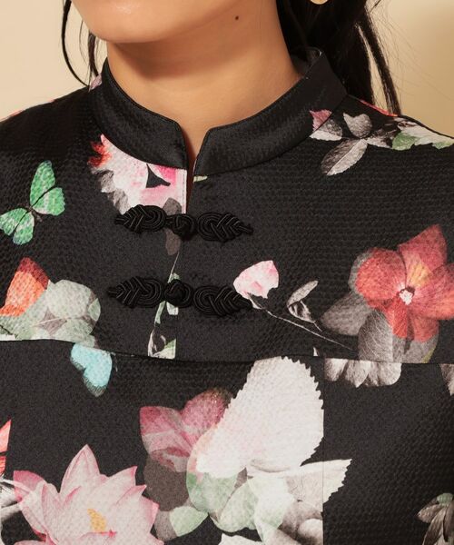 SunaUna / スーナウーナ ロング・マキシ丈ワンピース | 【COLLECTION LINE】チャイナ花柄ワンピース | 詳細13