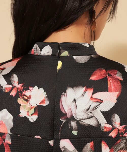 SunaUna / スーナウーナ ロング・マキシ丈ワンピース | 【COLLECTION LINE】チャイナ花柄ワンピース | 詳細14