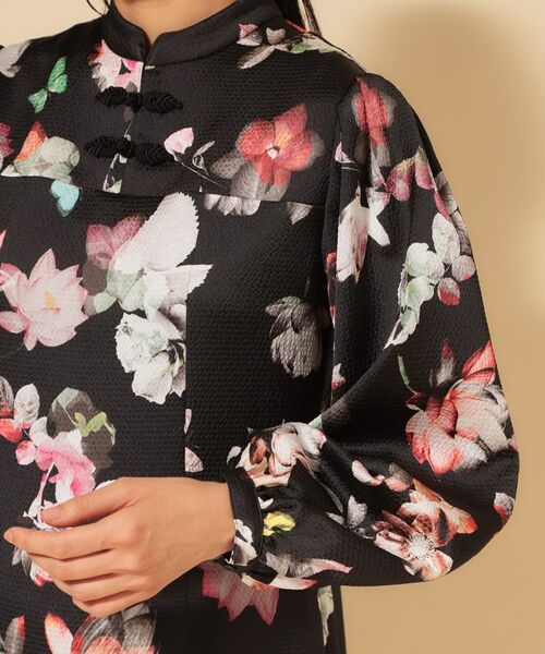 SunaUna / スーナウーナ ロング・マキシ丈ワンピース | 【COLLECTION LINE】チャイナ花柄ワンピース | 詳細15