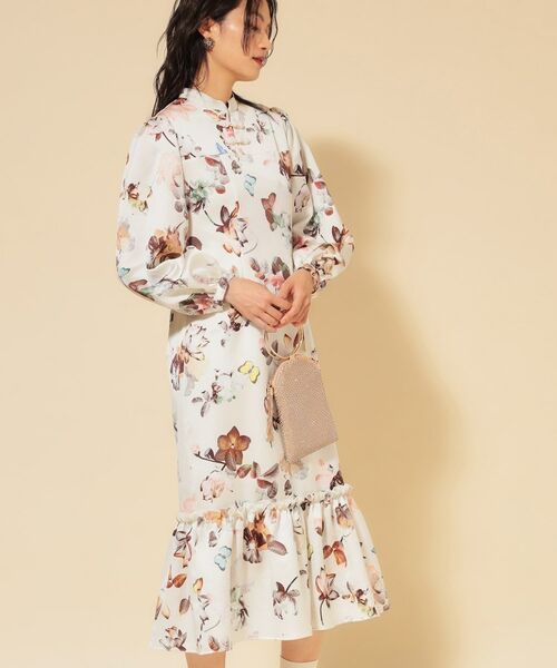 SunaUna / スーナウーナ ロング・マキシ丈ワンピース | 【COLLECTION LINE】チャイナ花柄ワンピース | 詳細2