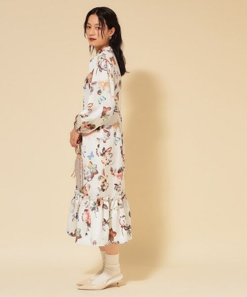 SunaUna / スーナウーナ ロング・マキシ丈ワンピース | 【COLLECTION LINE】チャイナ花柄ワンピース | 詳細4