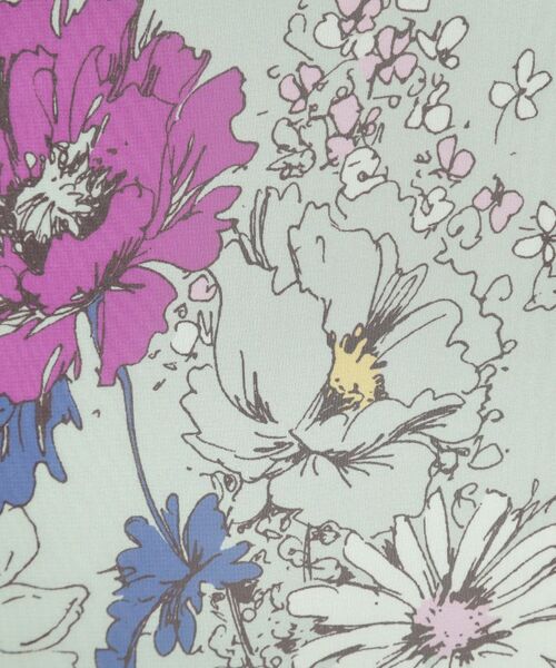 SunaUna / スーナウーナ ミニ丈・ひざ丈ワンピース | 【コスモス／SS～Lサイズ展開】フラワーパネル柄ワンピース | 詳細13