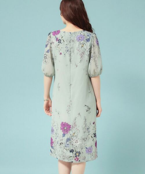 SunaUna / スーナウーナ ミニ丈・ひざ丈ワンピース | 【コスモス／SS～Lサイズ展開】フラワーパネル柄ワンピース | 詳細16