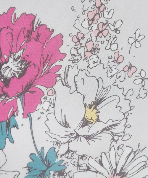 SunaUna / スーナウーナ ミニ丈・ひざ丈ワンピース | 【コスモス／SS～Lサイズ展開】フラワーパネル柄ワンピース | 詳細8