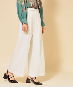 SunaUna / スーナウーナ パンツ | 【COLLECTION LINE】ベルト付ガウチョパンツ