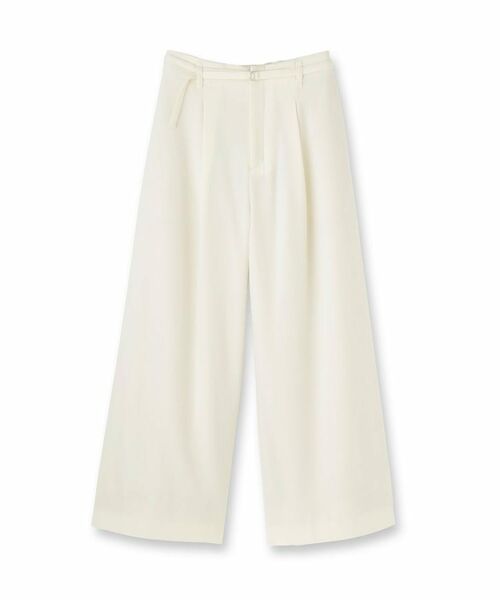 SunaUna / スーナウーナ パンツ | 【COLLECTION LINE】ベルト付ガウチョパンツ | 詳細1