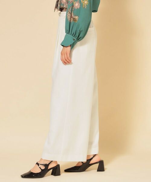 SunaUna / スーナウーナ パンツ | 【COLLECTION LINE】ベルト付ガウチョパンツ | 詳細10