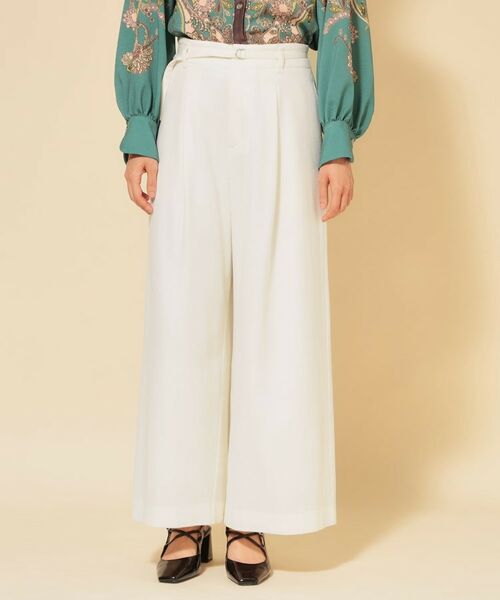 SunaUna / スーナウーナ パンツ | 【COLLECTION LINE】ベルト付ガウチョパンツ | 詳細14