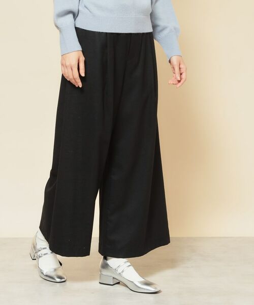 SunaUna / スーナウーナ パンツ | 【COLLECTION LINE】ベルト付ガウチョパンツ | 詳細2