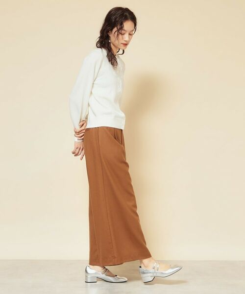 SunaUna / スーナウーナ パンツ | 【COLLECTION LINE】ベルト付ガウチョパンツ | 詳細8
