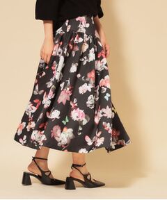 SunaUna / スーナウーナ ロング・マキシ丈スカート | 【COLLECTION LINE】花柄タックスカート
