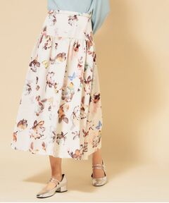 SunaUna / スーナウーナ ロング・マキシ丈スカート | 【COLLECTION LINE】花柄タックスカート