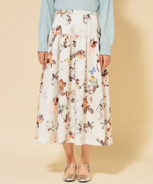 SunaUna / スーナウーナ ロング・マキシ丈スカート | 【COLLECTION LINE】花柄タックスカート | 詳細10
