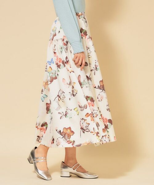 SunaUna / スーナウーナ ロング・マキシ丈スカート | 【COLLECTION LINE】花柄タックスカート | 詳細6