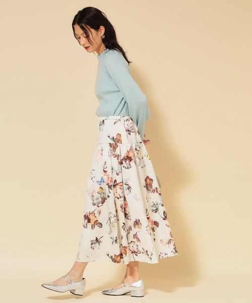 SunaUna / スーナウーナ ロング・マキシ丈スカート | 【COLLECTION LINE】花柄タックスカート | 詳細7