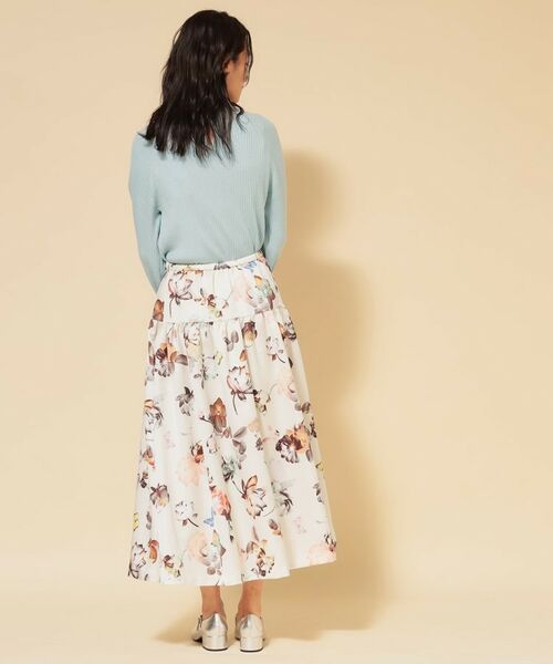 SunaUna / スーナウーナ ロング・マキシ丈スカート | 【COLLECTION LINE】花柄タックスカート | 詳細8