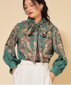 SunaUna / スーナウーナ シャツ・ブラウス | 【COLLECTION LINE】オリエンタルパネル柄ブラウス