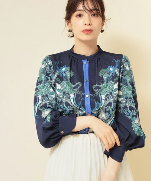 SunaUna / スーナウーナ シャツ・ブラウス | 【COLLECTION LINE】オリエンタルパネル柄ブラウス | 詳細10