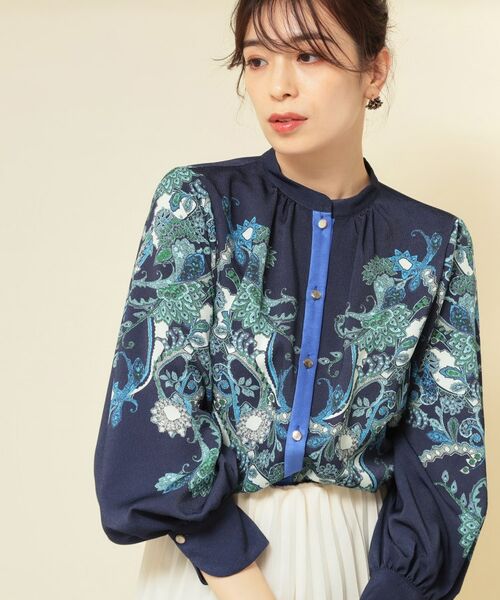 SunaUna / スーナウーナ シャツ・ブラウス | 【COLLECTION LINE】オリエンタルパネル柄ブラウス | 詳細11