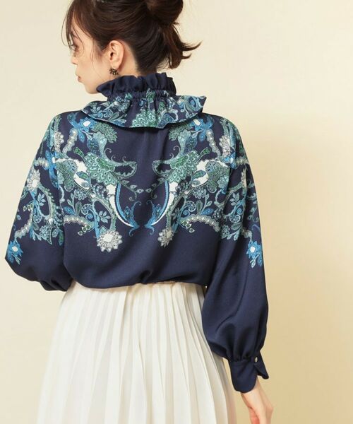 SunaUna / スーナウーナ シャツ・ブラウス | 【COLLECTION LINE】オリエンタルパネル柄ブラウス | 詳細12