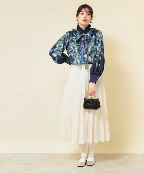 SunaUna / スーナウーナ シャツ・ブラウス | 【COLLECTION LINE】オリエンタルパネル柄ブラウス | 詳細14