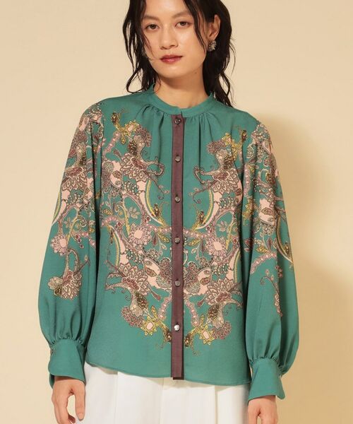 SunaUna / スーナウーナ シャツ・ブラウス | 【COLLECTION LINE】オリエンタルパネル柄ブラウス | 詳細16