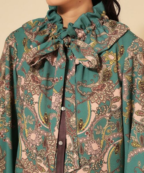 SunaUna / スーナウーナ シャツ・ブラウス | 【COLLECTION LINE】オリエンタルパネル柄ブラウス | 詳細20