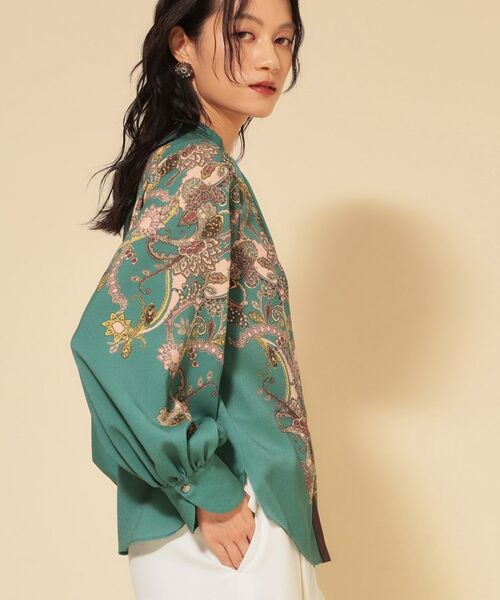 SunaUna / スーナウーナ シャツ・ブラウス | 【COLLECTION LINE】オリエンタルパネル柄ブラウス | 詳細3