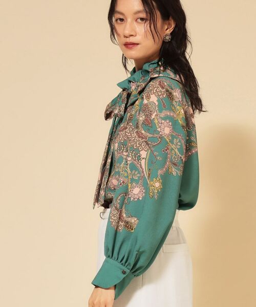 SunaUna / スーナウーナ シャツ・ブラウス | 【COLLECTION LINE】オリエンタルパネル柄ブラウス | 詳細4