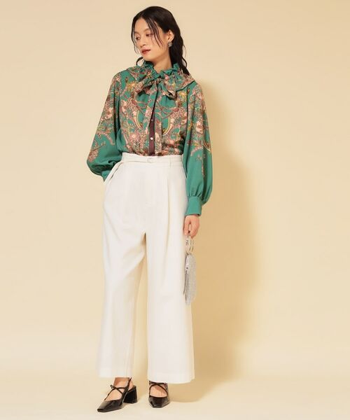 SunaUna / スーナウーナ シャツ・ブラウス | 【COLLECTION LINE】オリエンタルパネル柄ブラウス | 詳細6