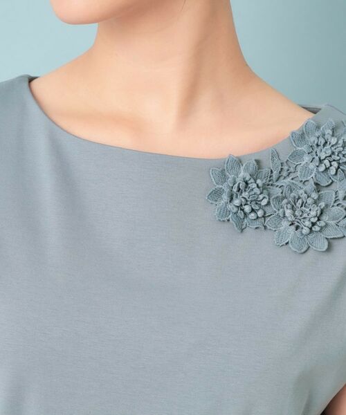 SunaUna / スーナウーナ ロング・マキシ丈ワンピース | 【ジャージ×タフタ／レース】異素材ドッキングワンピース | 詳細12