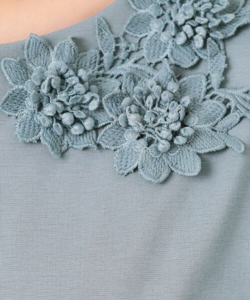 SunaUna / スーナウーナ ロング・マキシ丈ワンピース | 【ジャージ×タフタ／レース】異素材ドッキングワンピース | 詳細8