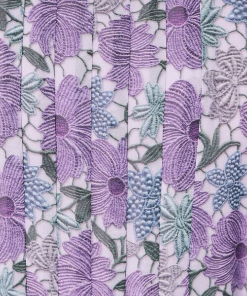 SunaUna / スーナウーナ ロング・マキシ丈ワンピース | 【&yours project／SS～L】レース柄プリーツワンピース | 詳細12