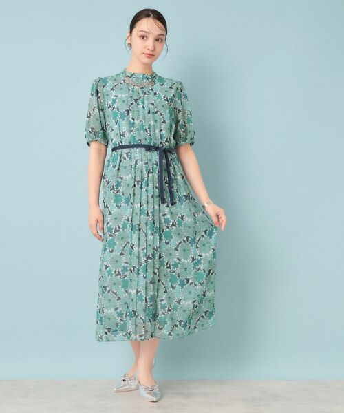 SunaUna / スーナウーナ ロング・マキシ丈ワンピース | 【&yours project／SS～L】レース柄プリーツワンピース | 詳細2