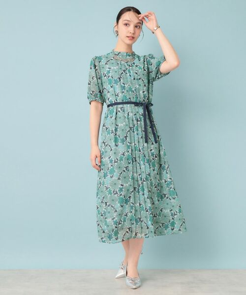 SunaUna / スーナウーナ ロング・マキシ丈ワンピース | 【&yours project／SS～L】レース柄プリーツワンピース | 詳細3