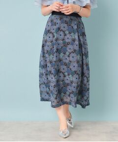 SunaUna / スーナウーナ ロング・マキシ丈スカート | 【&yours project／S～L】レース柄フレアスカート