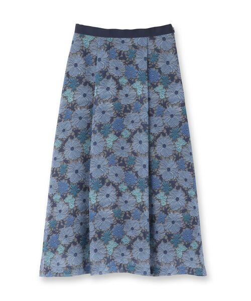 SunaUna / スーナウーナ ロング・マキシ丈スカート | 【&yours project/S~L】レース柄フレアスカート | 詳細1