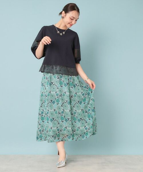 SunaUna / スーナウーナ ロング・マキシ丈スカート | 【&yours project/S~L】レース柄フレアスカート | 詳細2