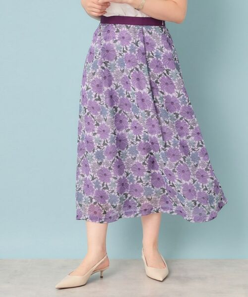 SunaUna / スーナウーナ ロング・マキシ丈スカート | 【&yours project/S~L】レース柄フレアスカート | 詳細9