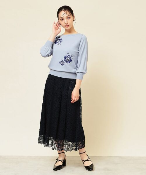 SunaUna / スーナウーナ ニット・セーター | 【SS~Lサイズ展開/手刺繍】クラフトニット | 詳細12