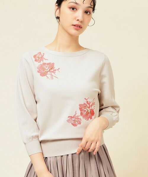 SunaUna / スーナウーナ ニット・セーター | 【SS~Lサイズ展開/手刺繍】クラフトニット | 詳細2