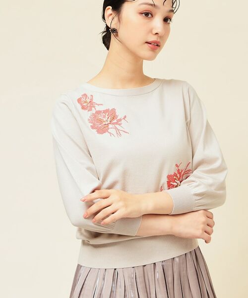 SunaUna / スーナウーナ ニット・セーター | 【SS~Lサイズ展開/手刺繍】クラフトニット | 詳細3