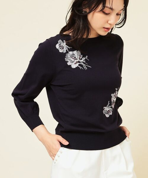 SunaUna / スーナウーナ ニット・セーター | 【SS~Lサイズ展開/手刺繍】クラフトニット | 詳細7