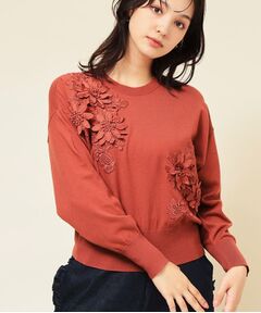 SunaUna / スーナウーナ ニット・セーター | 【COLLECTION LINE】レースニット