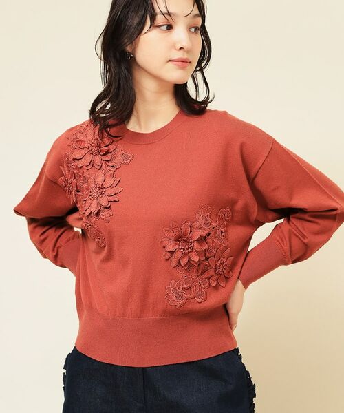 SunaUna / スーナウーナ ニット・セーター | 【COLLECTION LINE】レースニット | 詳細9